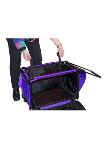Sewing Machine Case Trolley Purple/Black 28.5x3.2x20.5inch