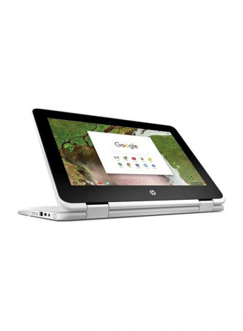 Chromebook X360 Convertible 2-In-1 Laptop With 11.6-Inch Display, Celeron Processor/4GB RAM/64GB eMMC Flash Drive/Intel HD Graphics 500 Snow White