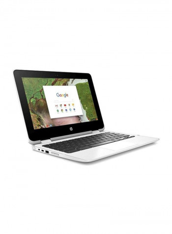 Chromebook X360 Convertible 2-In-1 Laptop With 11.6-Inch Display, Celeron Processor/4GB RAM/64GB eMMC Flash Drive/Intel HD Graphics 500 Snow White