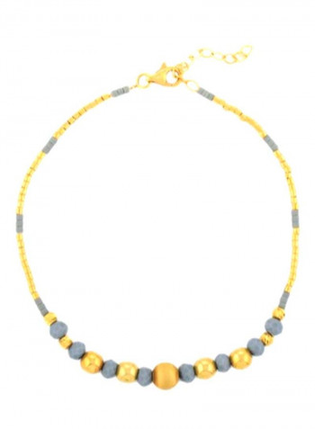 21K Gold Quartz Beads Bracelet