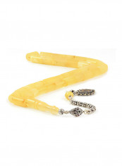 Baltic Amber Prayer Beads With Sterling Silver Components