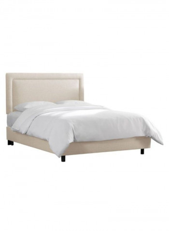 Border Bed With Mattress Beige 200 x 200centimeter