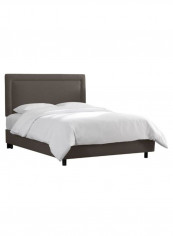Border Bed With Mattress Grey 200 x 200centimeter
