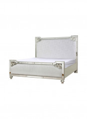 Houston Super King Bed Silver 200x200cm