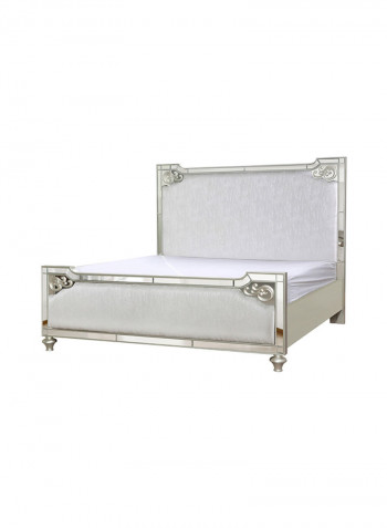 Houston Super King Bed Silver 200x200cm