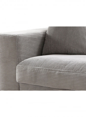 Austin 3-Seater Sofa Grey 227 x 103 x 84centimeter