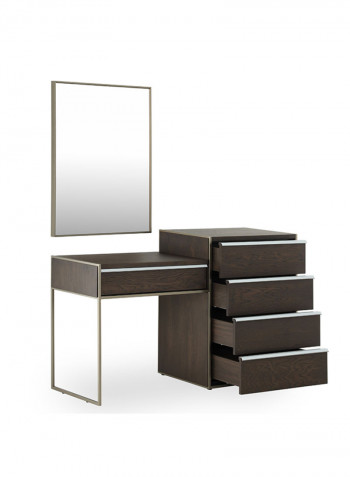 Nairobi Dresser with Mirror Brown/Gold 145x50x177cm