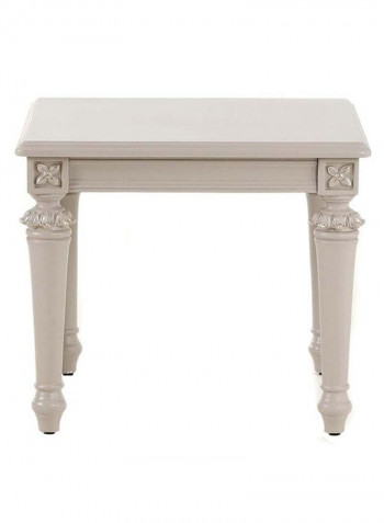 Zakiya Table With 2 Chairs Tea Set White 66 x 52 x 78cm
