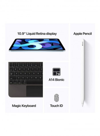 iPad Air - 2020 (4th Generation) 10.9inch, 64GB, WiFi, Space Gray with Facetime - Middle East Specs