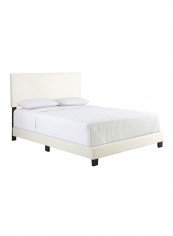 Zander Padded Platform Bed With Mattress White Super King