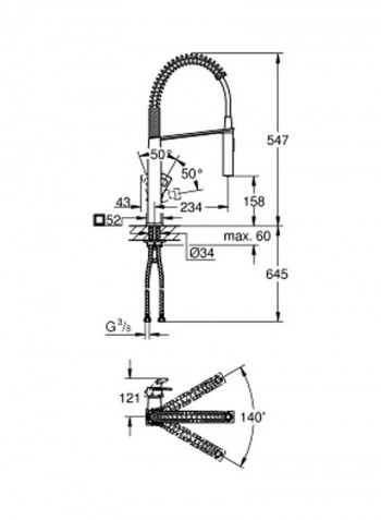 Eurocube Single-Lever Sink Mixer Silver