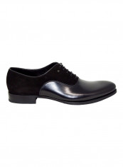 Men's Shiny Oxfords Black