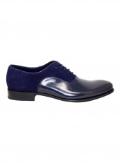 Men's Shiny Oxfords Navy