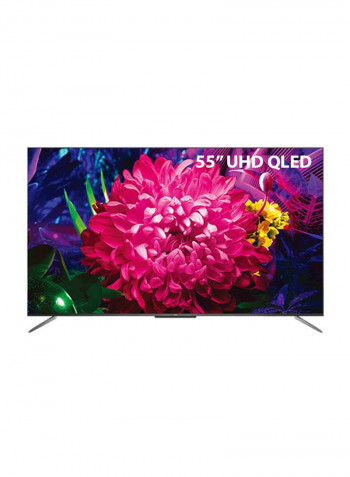 55 Inch QLED Android Smart UHD TV 55C715 Black