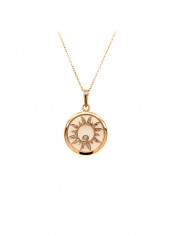 18 Karat Rose Gold Sun Diamond Pendant Necklace reviews 18 Karat Rose Gold Sun Diamond Pendant Necklace