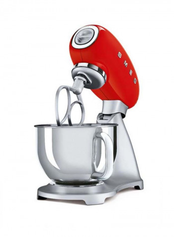 50’s Retro Style Stand Mixer with 10 Variable Speeds 800 W SMF02RDUK Red