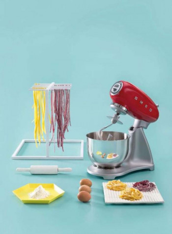 50’s Retro Style Stand Mixer with 10 Variable Speeds 800 W SMF02RDUK Red