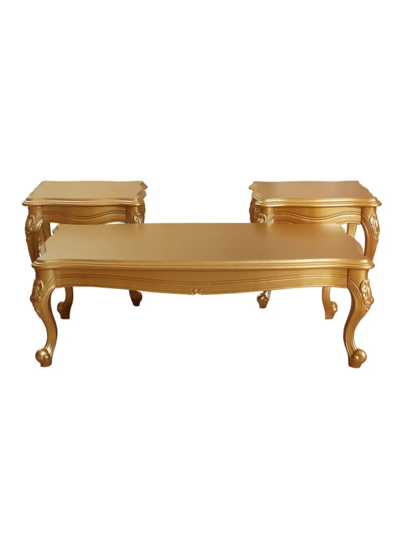 3-Piece Mathieson Coffee Table Set Gold