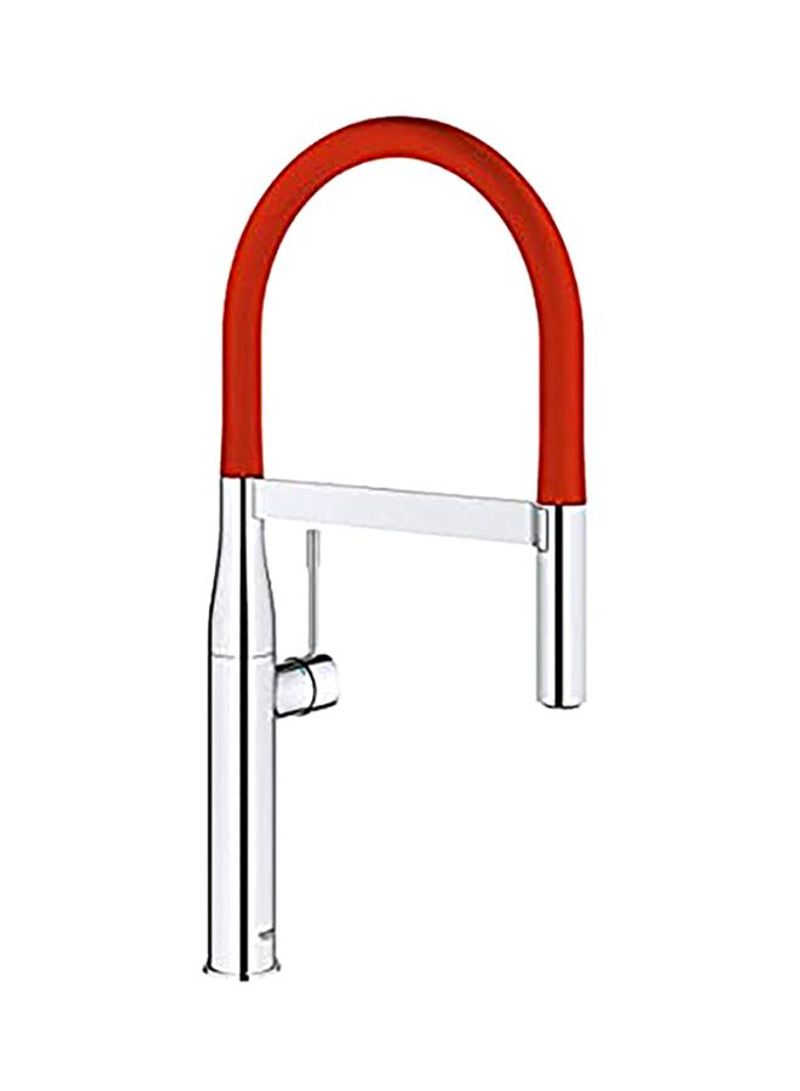 Single Lever Sink Mixer Chrome/Red L 49 x W 240 x H 530millimeter