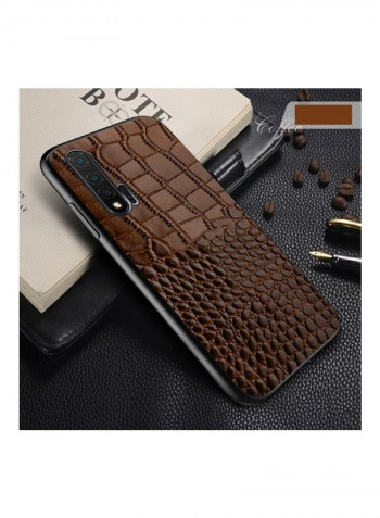 Protective Case Cover for Huawei Nova 4e Brown