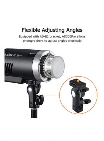 AD300Pro Portable Outdoor Strobe Flash Light Black