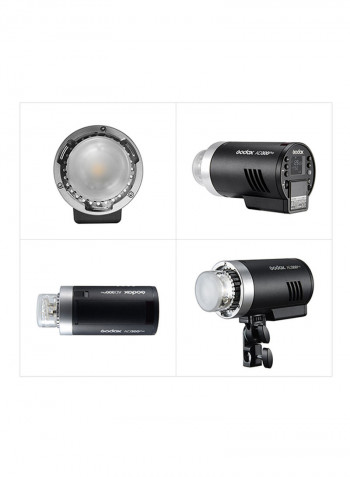 AD300Pro Portable Outdoor Strobe Flash Light Black