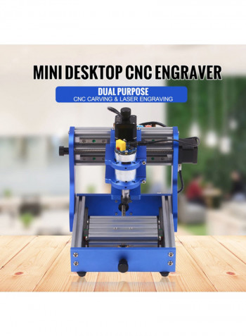 Portable Engraving Carving Machine Blue/Silver/Black 11.42x11.06x11.06inch