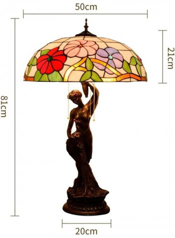 YWXLight Creative Pastoral Morning Glory Desk Lamp Multicolour 83x52x52cm