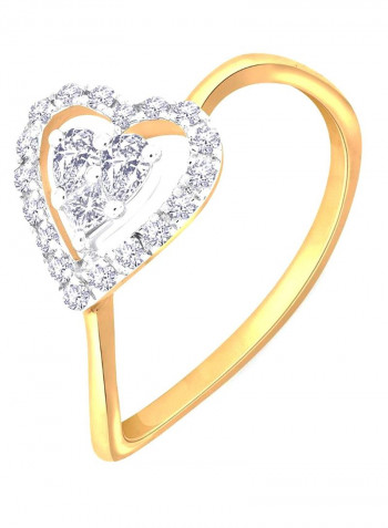 18 Karat Gold Mine Diamond Ring
