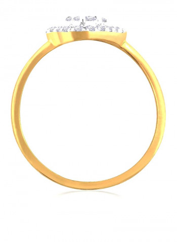 18 Karat Gold Mine Diamond Ring