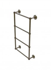 Que New Collection 4 Tier Ladder Dotted Detail Towel Bar Antique Brass 24inch