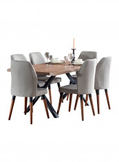7-Seater Dining Set Multicolour 180 x 76 x 90centimeter