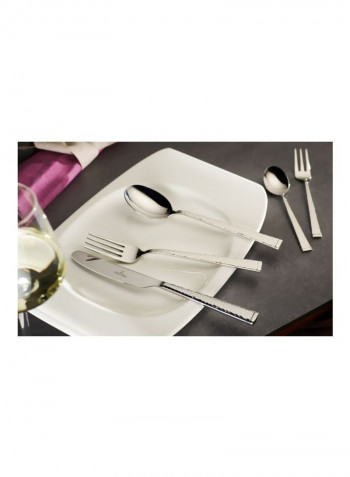 30-Piece Blacksmith Cutlery Set Silver 420x270x50millimeter