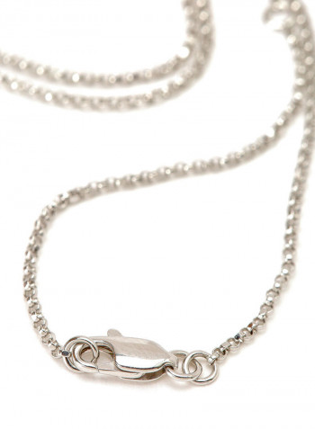 18K White Gold Diamond Stuuded Necklace