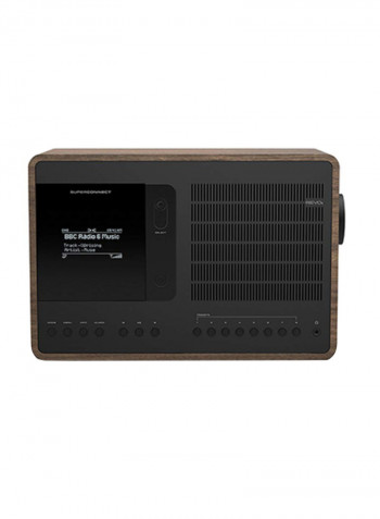 Super Connect Multi Format Deluxe Table Radio B00PQT1KMM Brown/Black