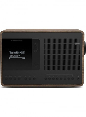 Super Connect Multi Format Deluxe Table Radio B00PQT1KMM Brown/Black