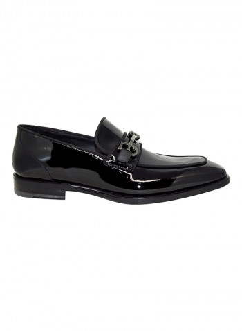 Men's Patent Slip-On Shoes Black