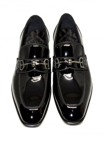 Men's Patent Slip-On Shoes Black