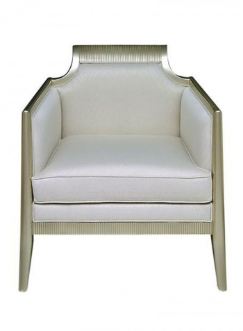 Stanley Single Seater Sofa White/Silver