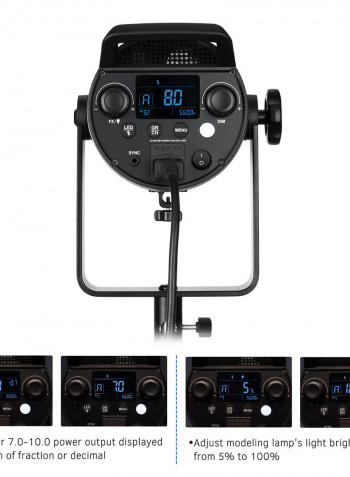 FV150 1/8000s High Speed Sync Dimmable LED Flash Light Black