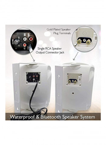 2-Way Bluetooth Speaker PDWR64BTW White/Black