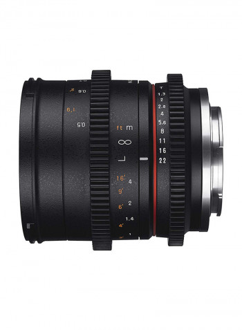 50mm T1.3 Lens For Digital Camera Black