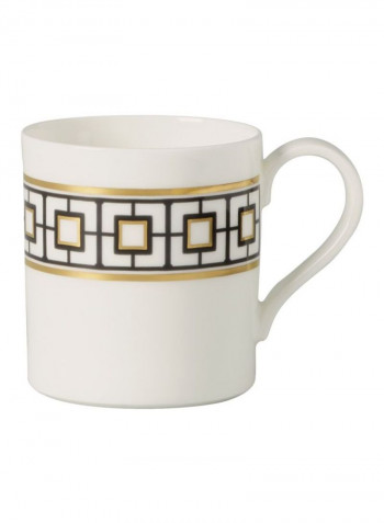 12-Piece Metrochic Coffee Cup And Saucer Set White/Gold/Black