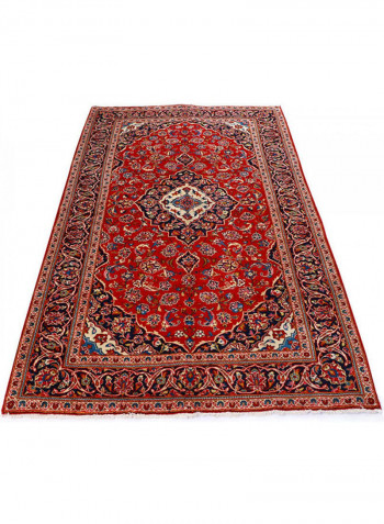 Al Fuad Beautiful Vegetable Dyed Iranian Kashan Woollen Carpet Multicolour 148x266cm