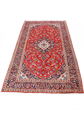 Al Fuad Beautiful Vegetable Dyed Iranian Kashan Woollen Carpet Multicolour 148x266cm