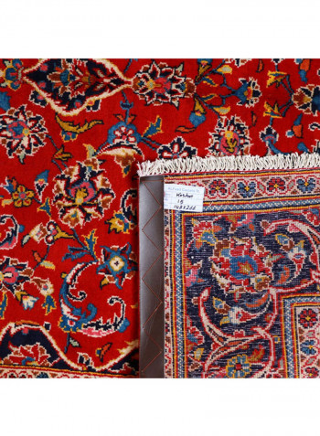 Al Fuad Beautiful Vegetable Dyed Iranian Kashan Woollen Carpet Multicolour 148x266cm