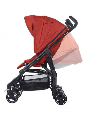 Dana Twin Stroller - Vivid Red/Black