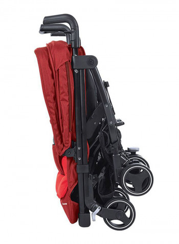 Dana Twin Stroller - Vivid Red/Black