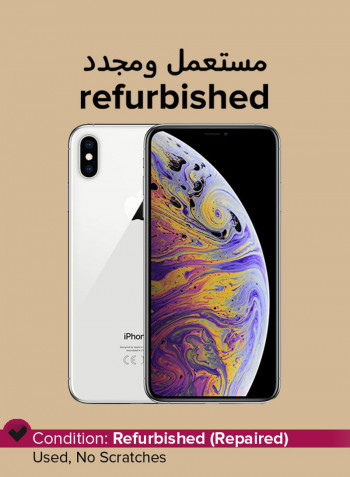 Refurbished - iPhone Xs Max With FaceTime Silver 512GB 4G LTE