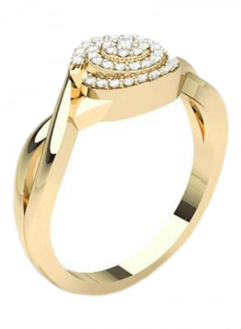 0.35 Ct Diamond Pisa Gold Promise Ring